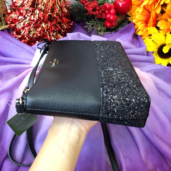 NWT Kate Spade Greta Court Ramey Glitter Crossbody - Picture 5 of 8